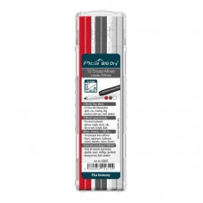 Грифели PICA-MARKER 6045 для карандаша Pica BIG Dry 6060 (4 красных, 4 темных, 4 белых)